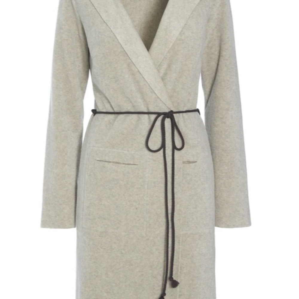 Henrietta Steffensen long hooded fleece wrap NWOT